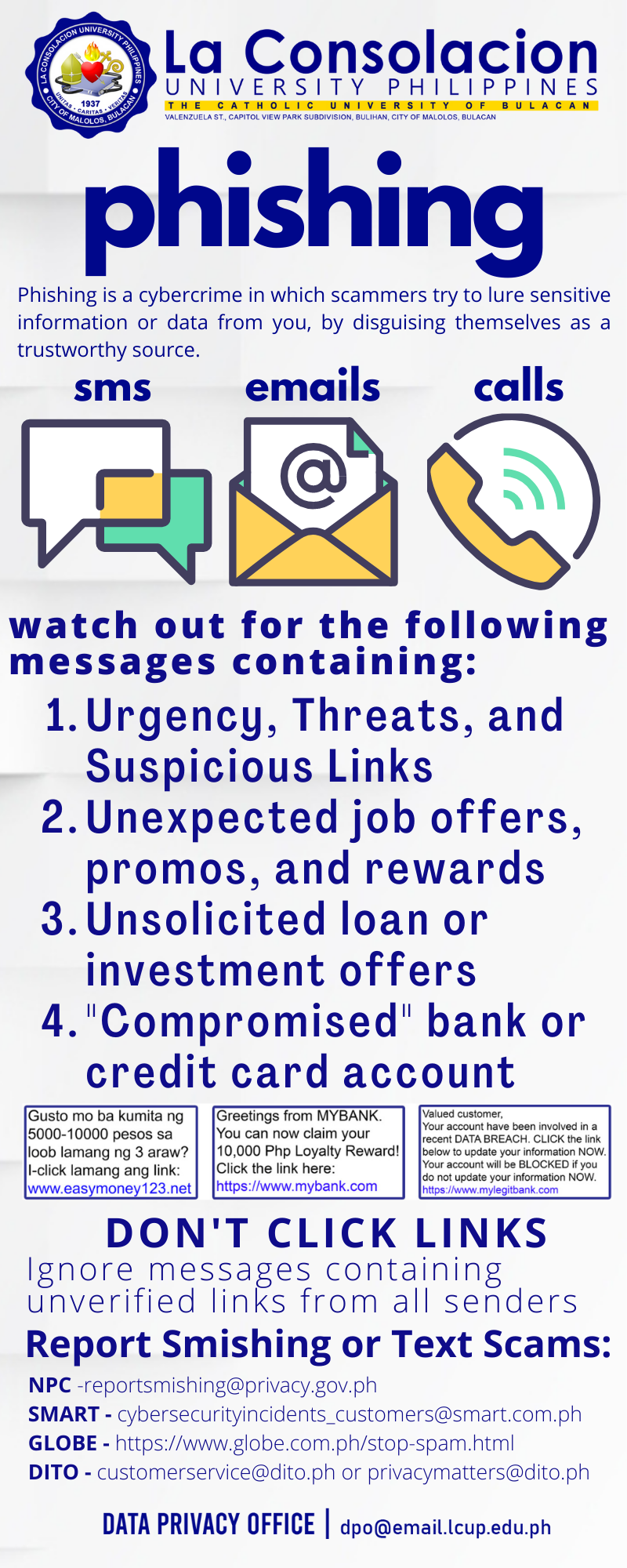 Phishing reminder